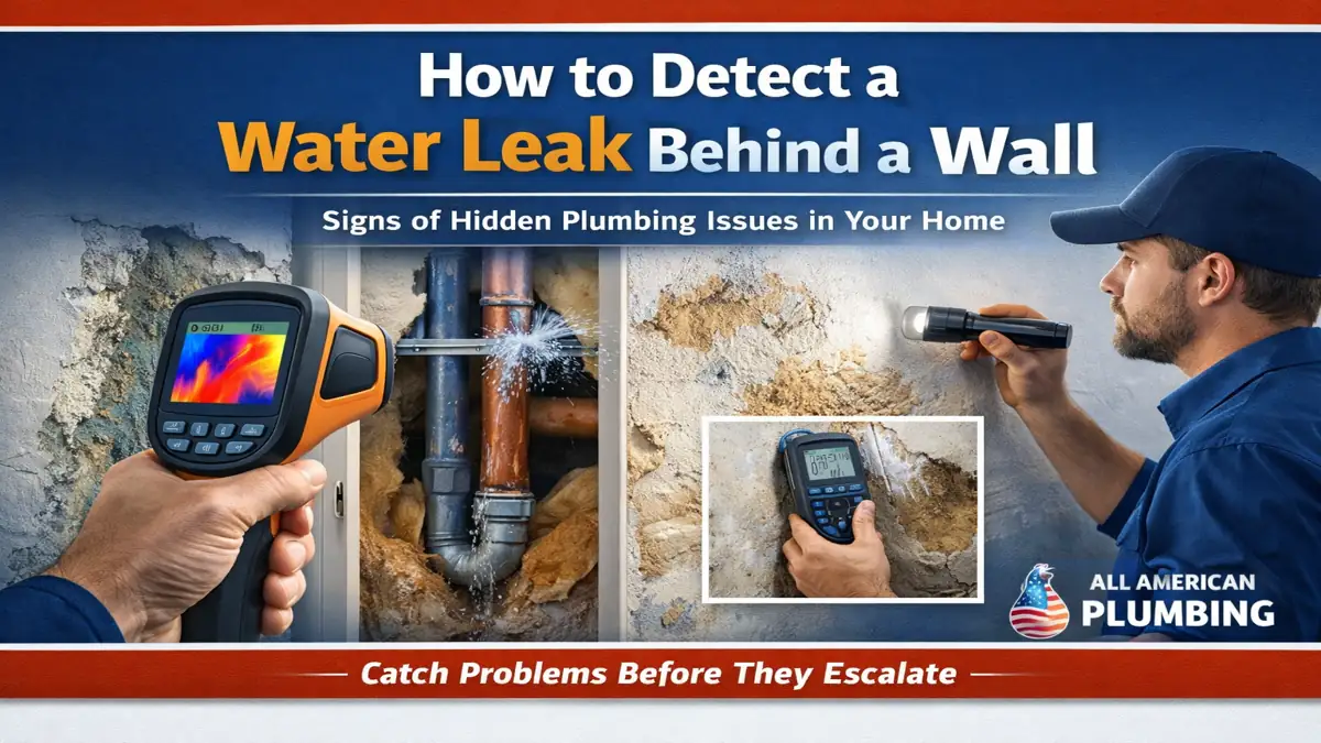 How to Detect a Water Leak Behind a Wall- All American Plumbing